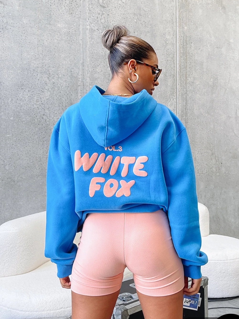 White Fox Oversized Hoodie